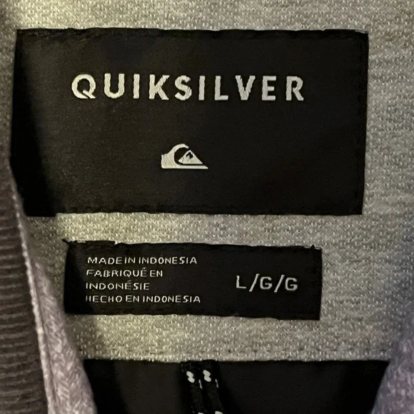 Quicksilver Men's Gray Quilted Jacket